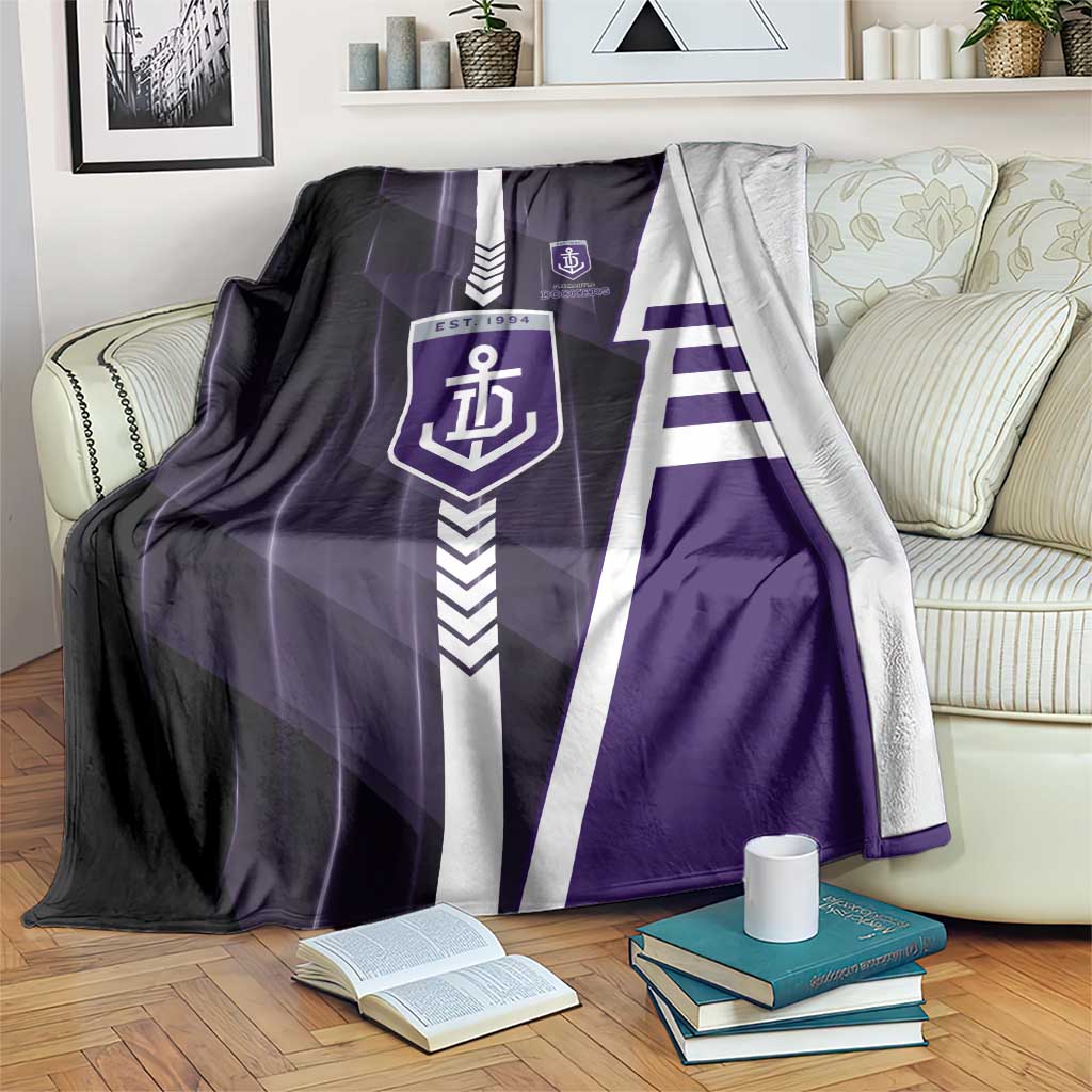 Fremantle Dockers Blanket Modern Geometric Sports Graphic Style