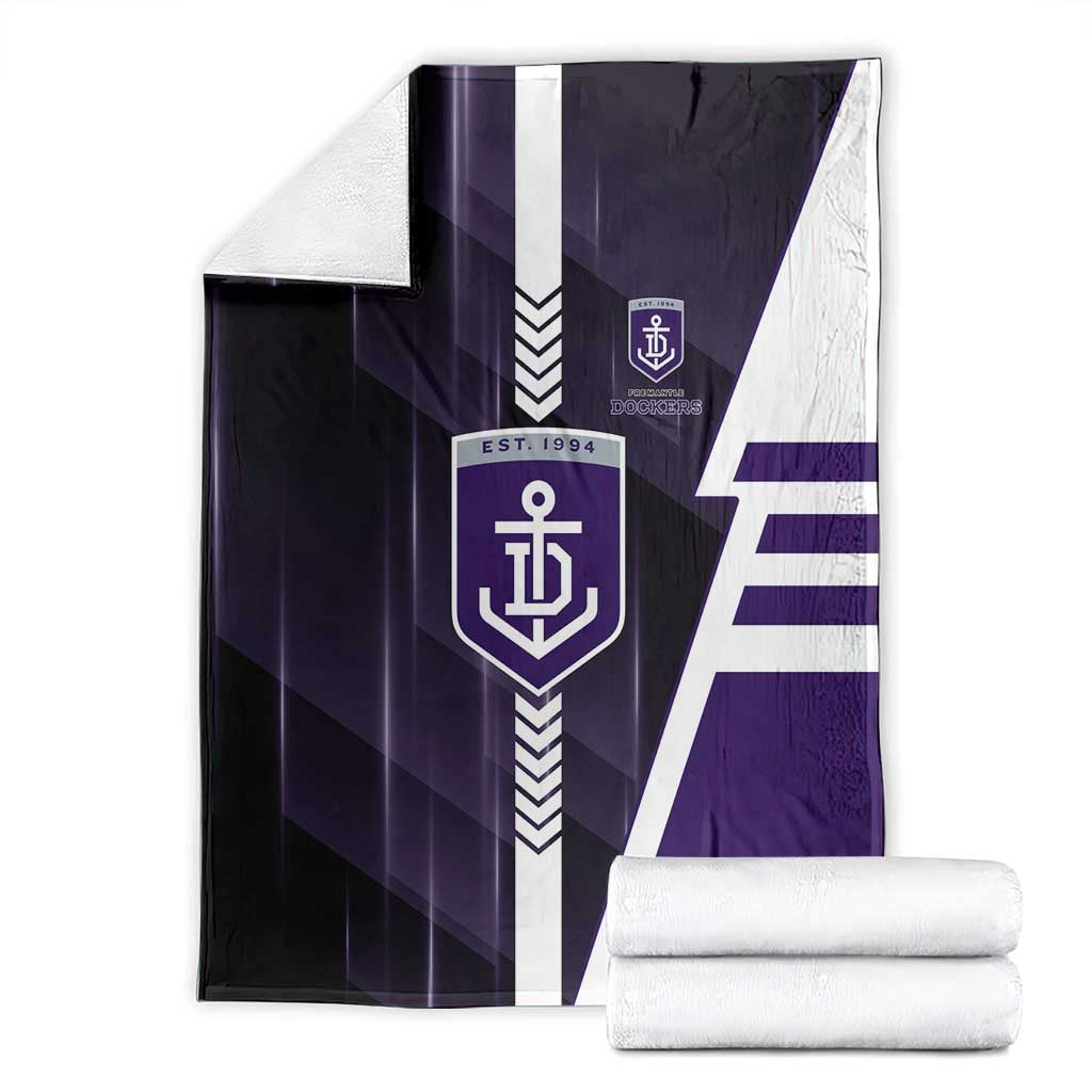 Fremantle Dockers Blanket Modern Geometric Sports Graphic Style