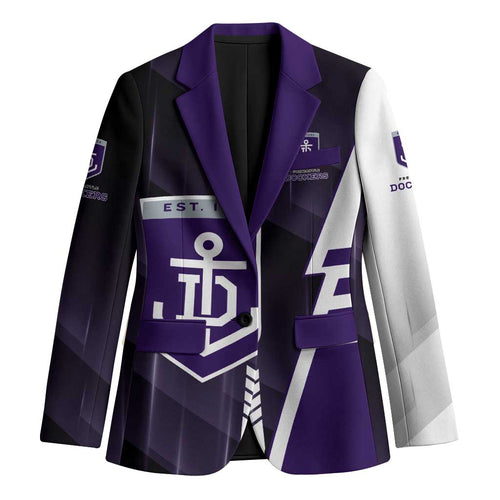 Personalized Fremantle Dockers Blazer Modern Geometric Sports Graphic Style