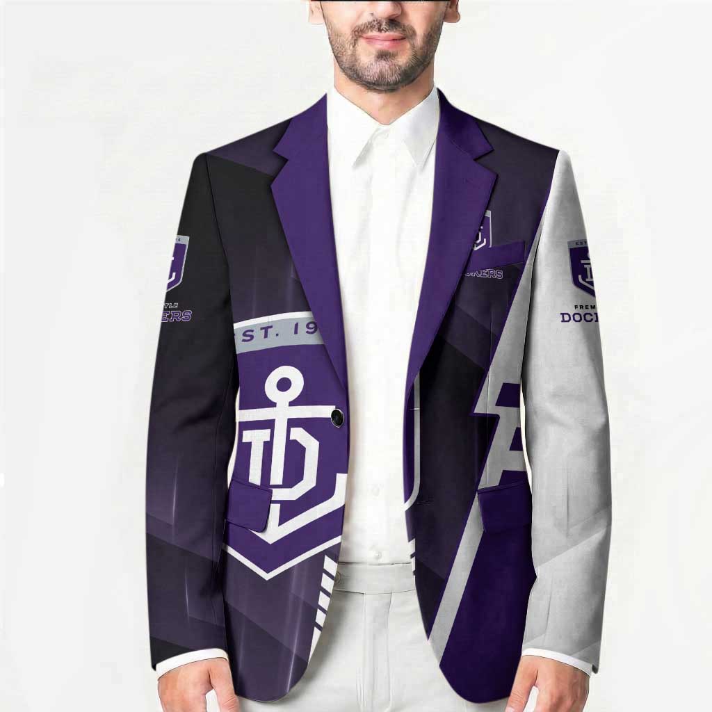 Personalized Fremantle Dockers Blazer Modern Geometric Sports Graphic Style