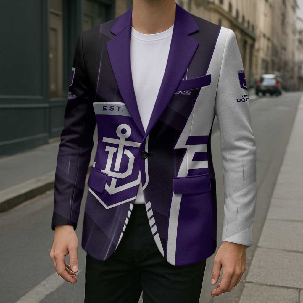 Personalized Fremantle Dockers Blazer Modern Geometric Sports Graphic Style