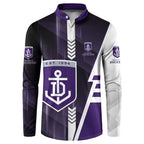 Personalized Fremantle Dockers Button Sweatshirt Modern Geometric Sports Graphic Style