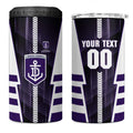 Personalized Fremantle Dockers 4 in 1 Can Cooler Tumbler Modern Geometric Sports Graphic Style