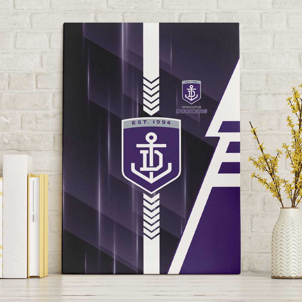 Fremantle Dockers Canvas Wall Art Modern Geometric Sports Graphic Style