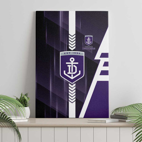 Fremantle Dockers Canvas Wall Art Modern Geometric Sports Graphic Style