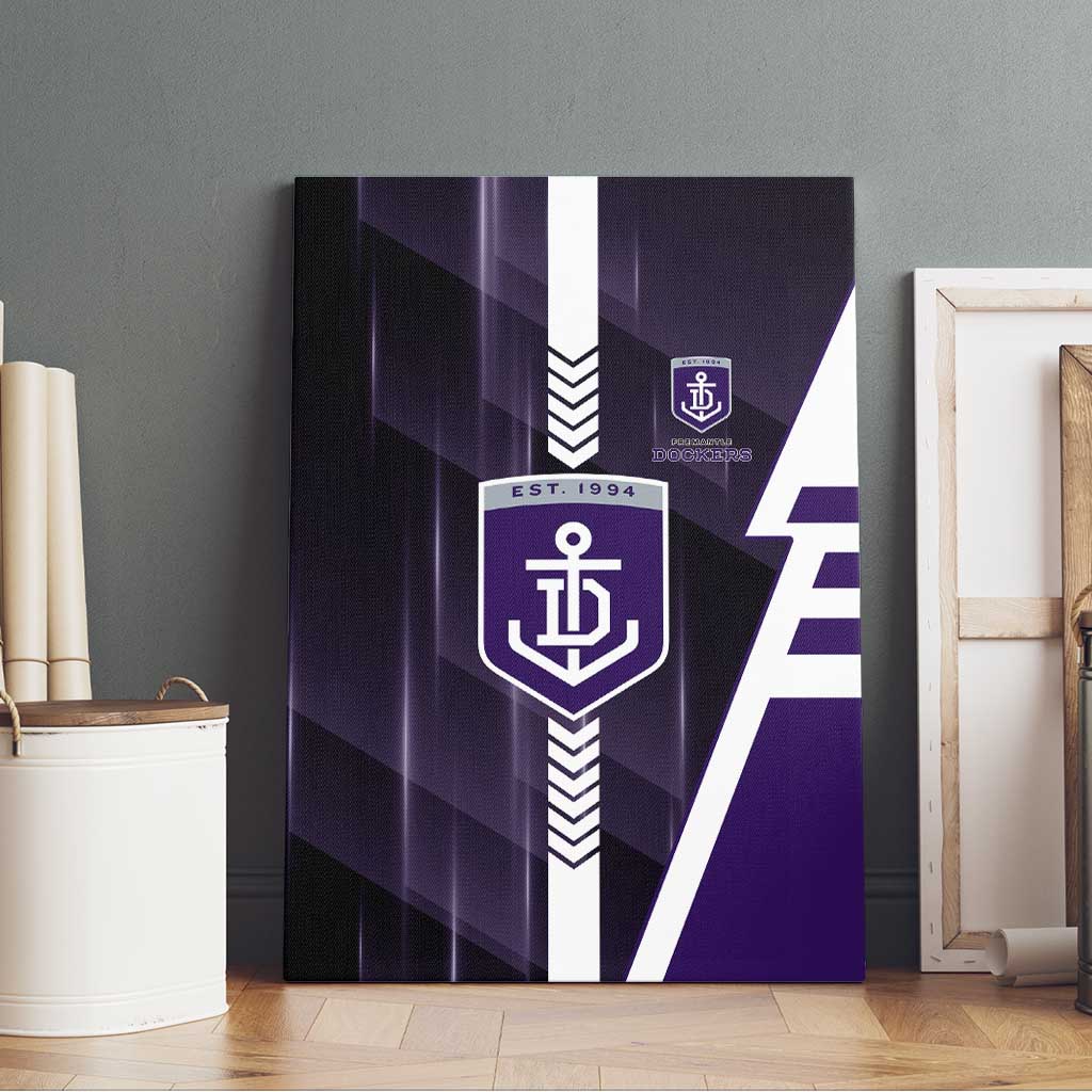 Fremantle Dockers Canvas Wall Art Modern Geometric Sports Graphic Style
