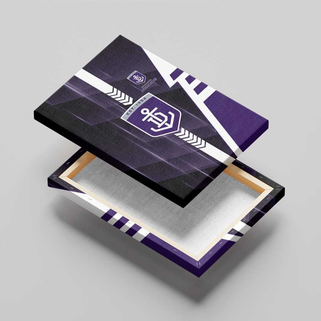 Fremantle Dockers Canvas Wall Art Modern Geometric Sports Graphic Style