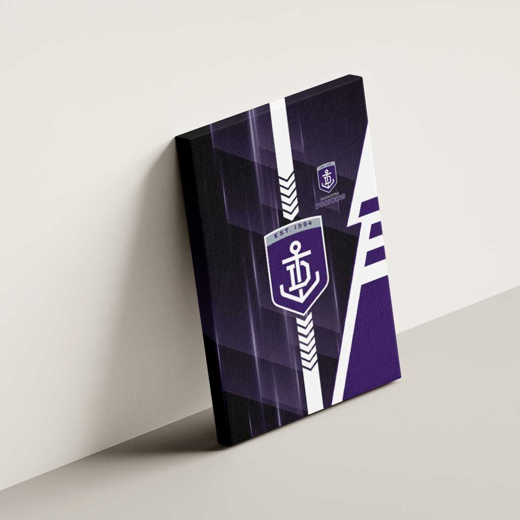 Fremantle Dockers Canvas Wall Art Modern Geometric Sports Graphic Style