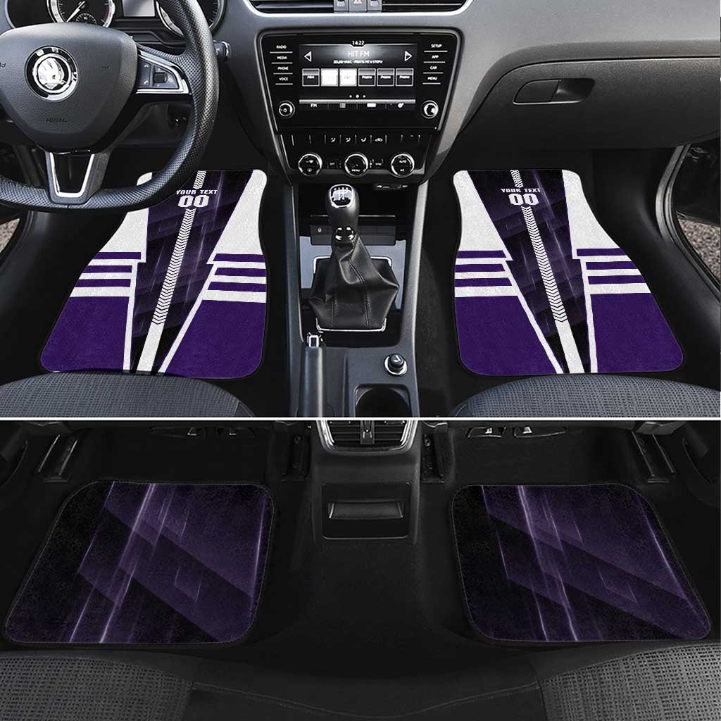 Personalized Fremantle Dockers Car Mats Modern Geometric Sports Graphic Style