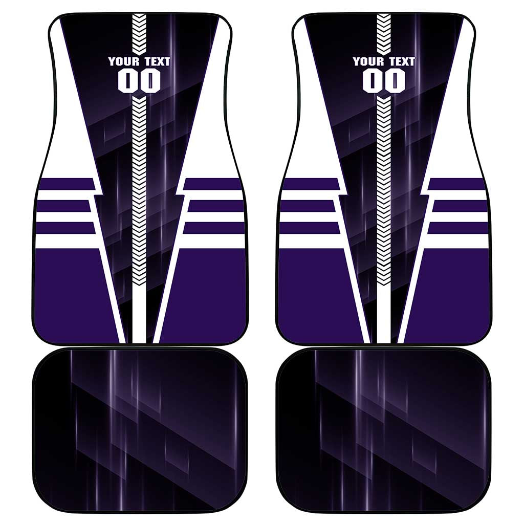 Personalized Fremantle Dockers Car Mats Modern Geometric Sports Graphic Style