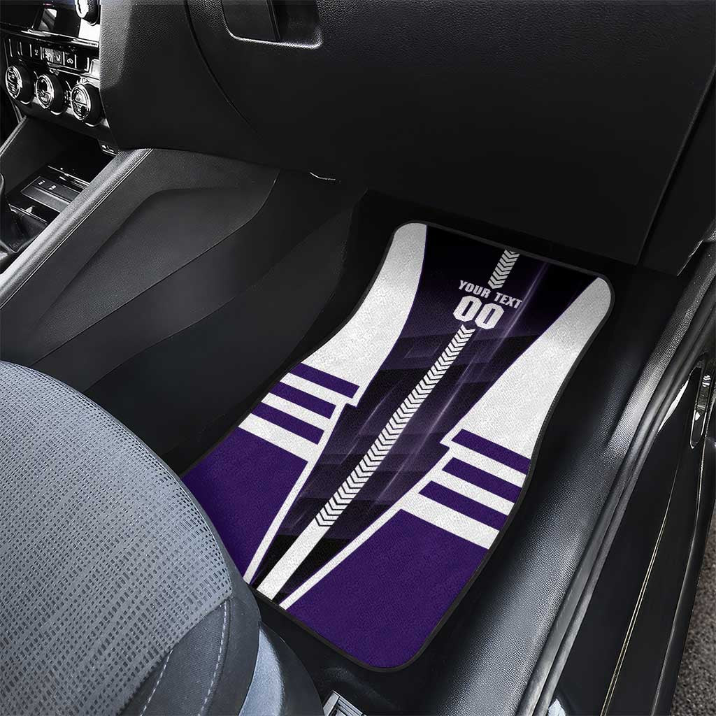 Personalized Fremantle Dockers Car Mats Modern Geometric Sports Graphic Style