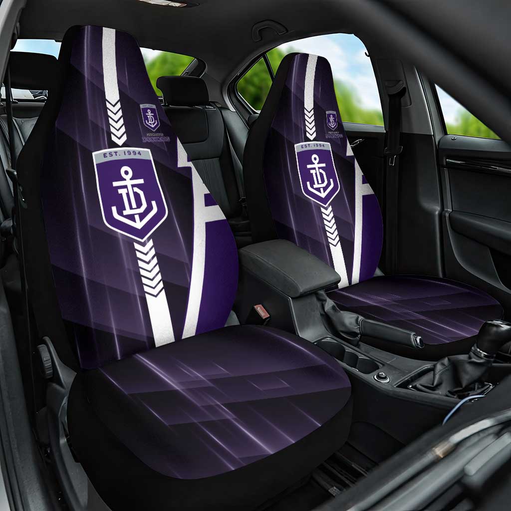 Fremantle Dockers Car Seat Cover Modern Geometric Sports Graphic Style