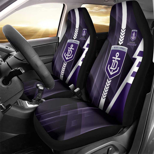 Fremantle Dockers Car Seat Cover Modern Geometric Sports Graphic Style