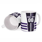 Personalized Fremantle Dockers Ceramic Mug Modern Geometric Sports Graphic Style