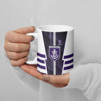 Personalized Fremantle Dockers Ceramic Mug Modern Geometric Sports Graphic Style