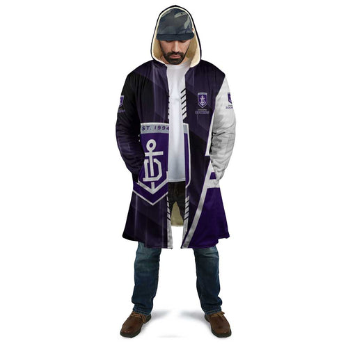 Personalized Fremantle Dockers Cloak Modern Geometric Sports Graphic Style