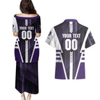 Personalized Fremantle Dockers Couples Matching Puletasi and Hawaiian Shirt Modern Geometric Sports Graphic Style