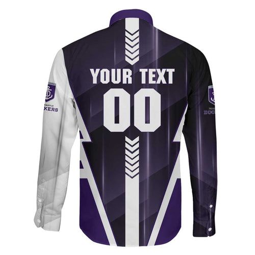 Personalized Fremantle Dockers Family Matching Mermaid Dress and Hawaiian Shirt Modern Geometric Sports Graphic Style