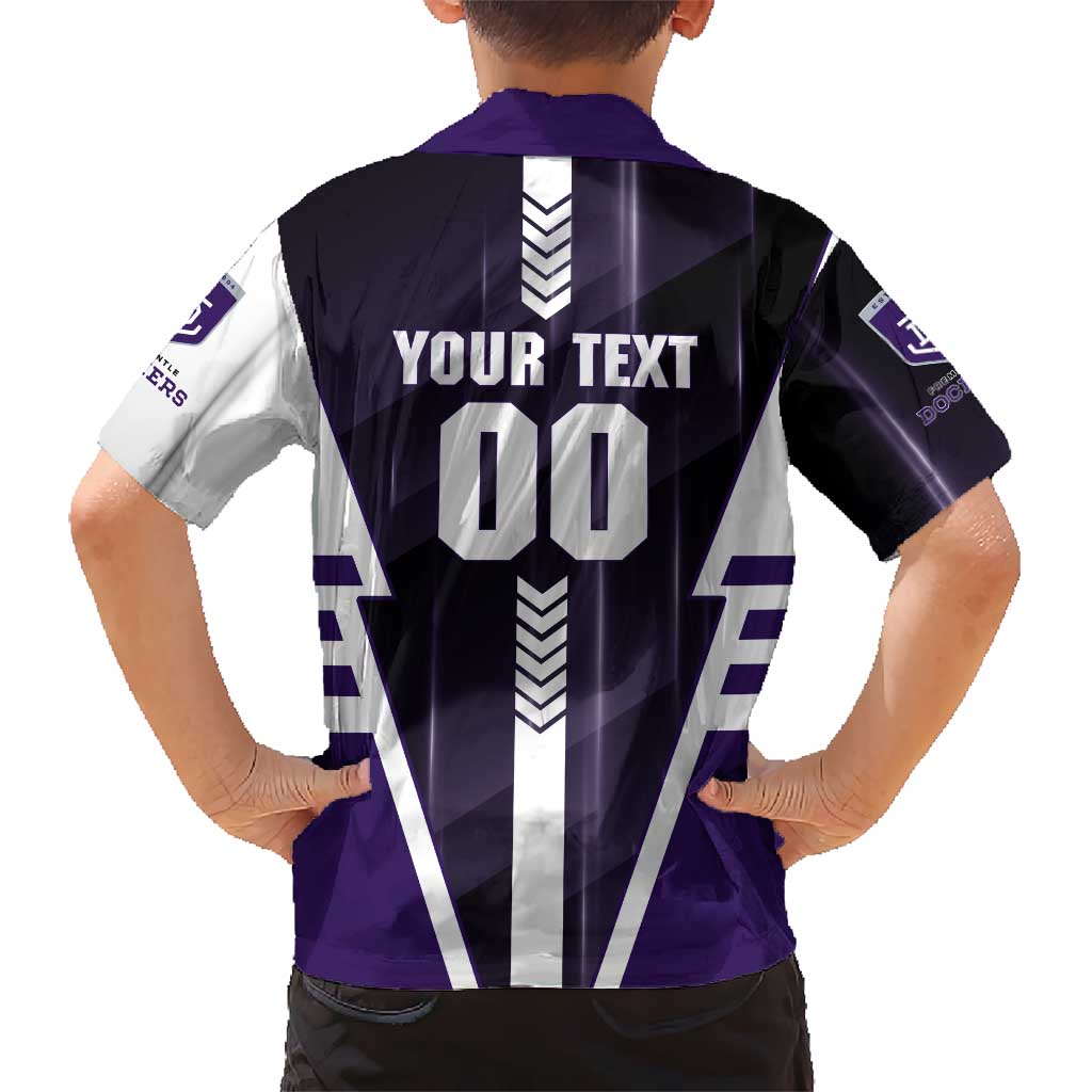Personalized Fremantle Dockers Family Matching Puletasi and Hawaiian Shirt Modern Geometric Sports Graphic Style