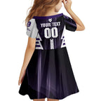 Personalized Fremantle Dockers Family Matching Summer Maxi Dress and Hawaiian Shirt Modern Geometric Sports Graphic Style