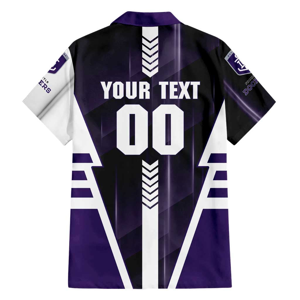 Personalized Fremantle Dockers Family Matching Tank Maxi Dress and Hawaiian Shirt Modern Geometric Sports Graphic Style