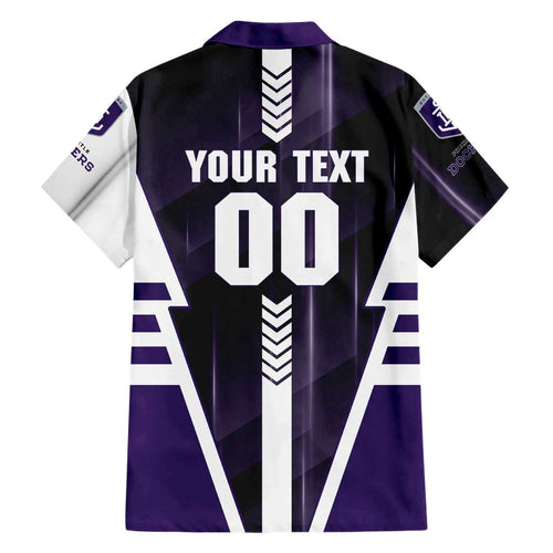 Personalized Fremantle Dockers Family Matching Tank Maxi Dress and Hawaiian Shirt Modern Geometric Sports Graphic Style