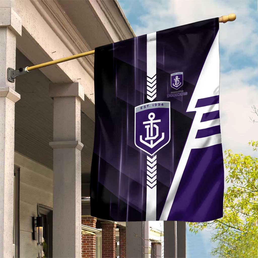 Fremantle Dockers Garden Flag Modern Geometric Sports Graphic Style