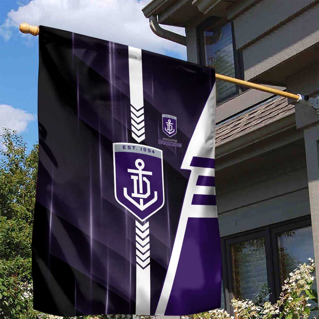 Fremantle Dockers Garden Flag Modern Geometric Sports Graphic Style