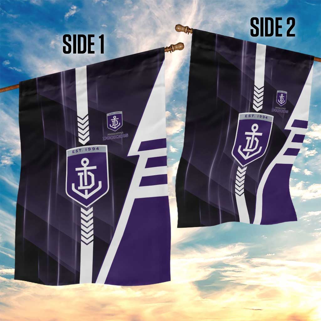 Fremantle Dockers Garden Flag Modern Geometric Sports Graphic Style
