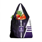 Fremantle Dockers Grocery Bag Modern Geometric Sports Graphic Style