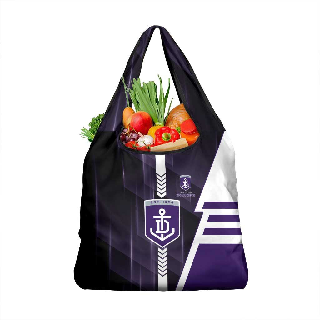 Fremantle Dockers Grocery Bag Modern Geometric Sports Graphic Style