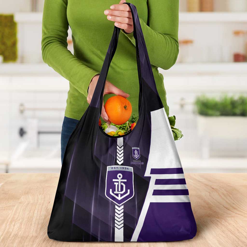 Fremantle Dockers Grocery Bag Modern Geometric Sports Graphic Style