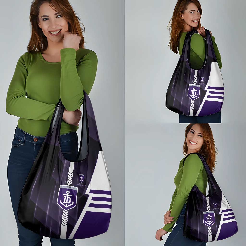 Fremantle Dockers Grocery Bag Modern Geometric Sports Graphic Style
