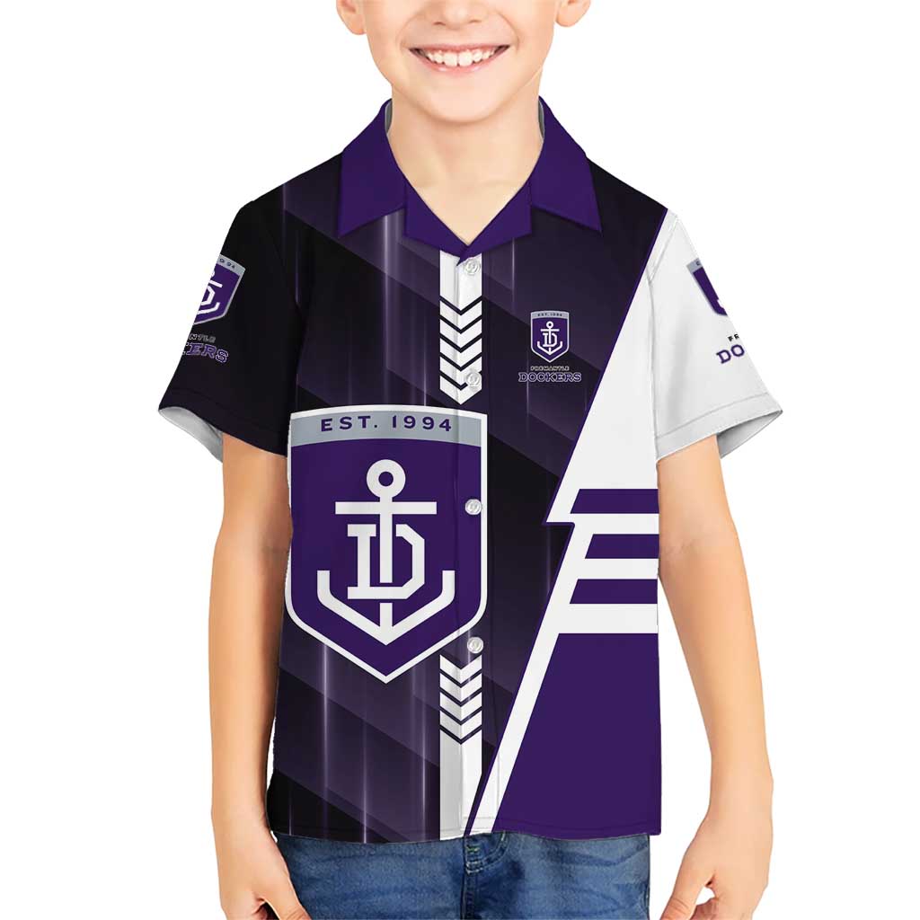 Personalized Fremantle Dockers Hawaiian Shirt Modern Geometric Sports Graphic Style