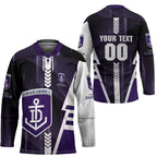 Personalized Fremantle Dockers Hockey Jersey Modern Geometric Sports Graphic Style