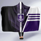 Fremantle Dockers Hooded Blanket Modern Geometric Sports Graphic Style