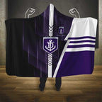 Fremantle Dockers Hooded Blanket Modern Geometric Sports Graphic Style