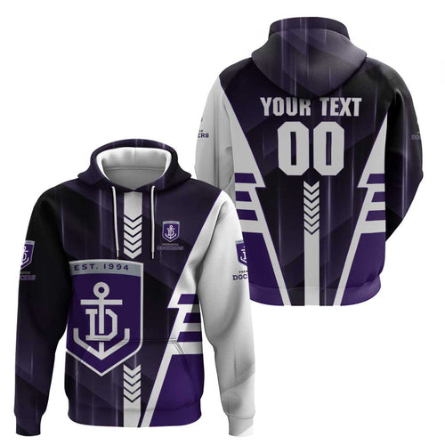 Personalized Fremantle Dockers Hoodie Modern Geometric Sports Graphic Style