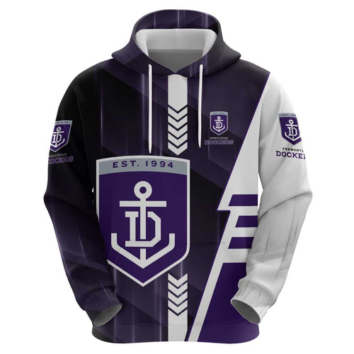 Personalized Fremantle Dockers Hoodie Modern Geometric Sports Graphic Style