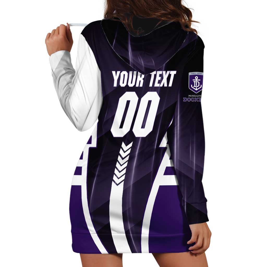 Personalized Fremantle Dockers Hoodie Dress Modern Geometric Sports Graphic Style