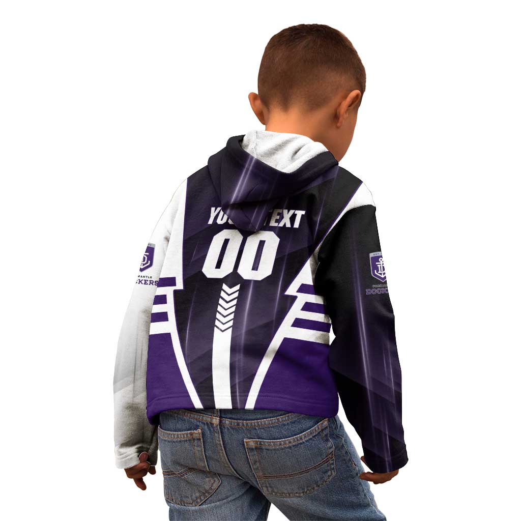Personalized Fremantle Dockers Kid Hoodie Modern Geometric Sports Graphic Style