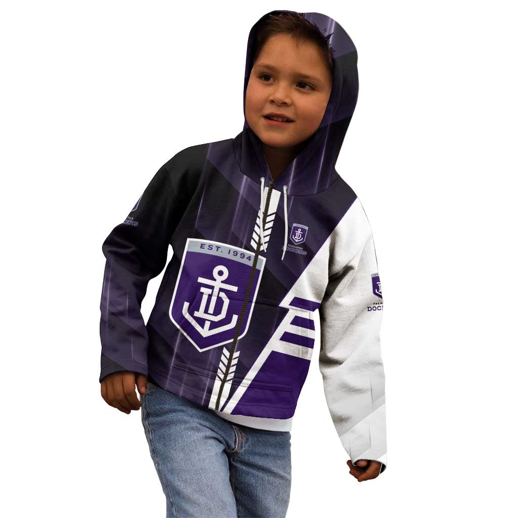 Personalized Fremantle Dockers Kid Hoodie Modern Geometric Sports Graphic Style