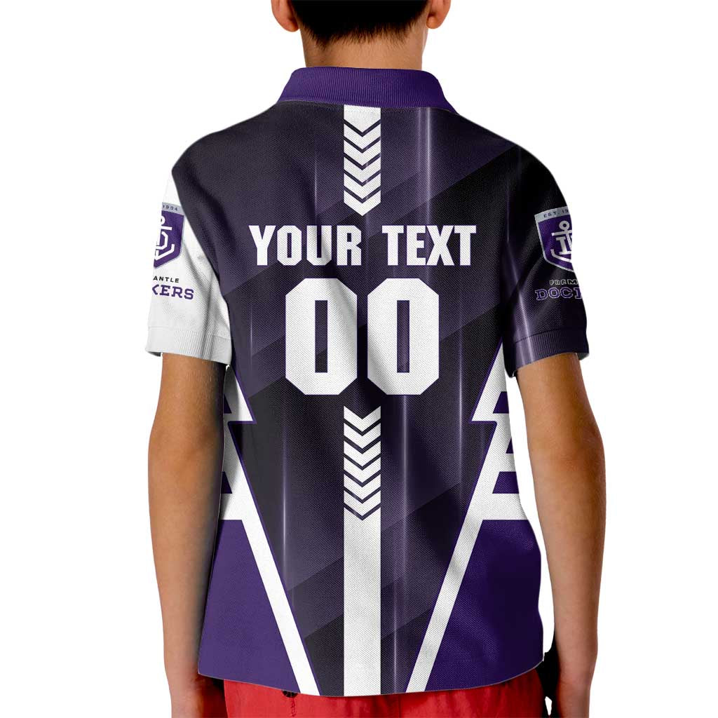 Personalized Fremantle Dockers Kid Polo Shirt Modern Geometric Sports Graphic Style