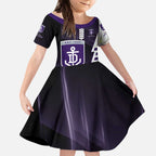 Personalized Fremantle Dockers Kid Short Sleeve Dress Modern Geometric Sports Graphic Style