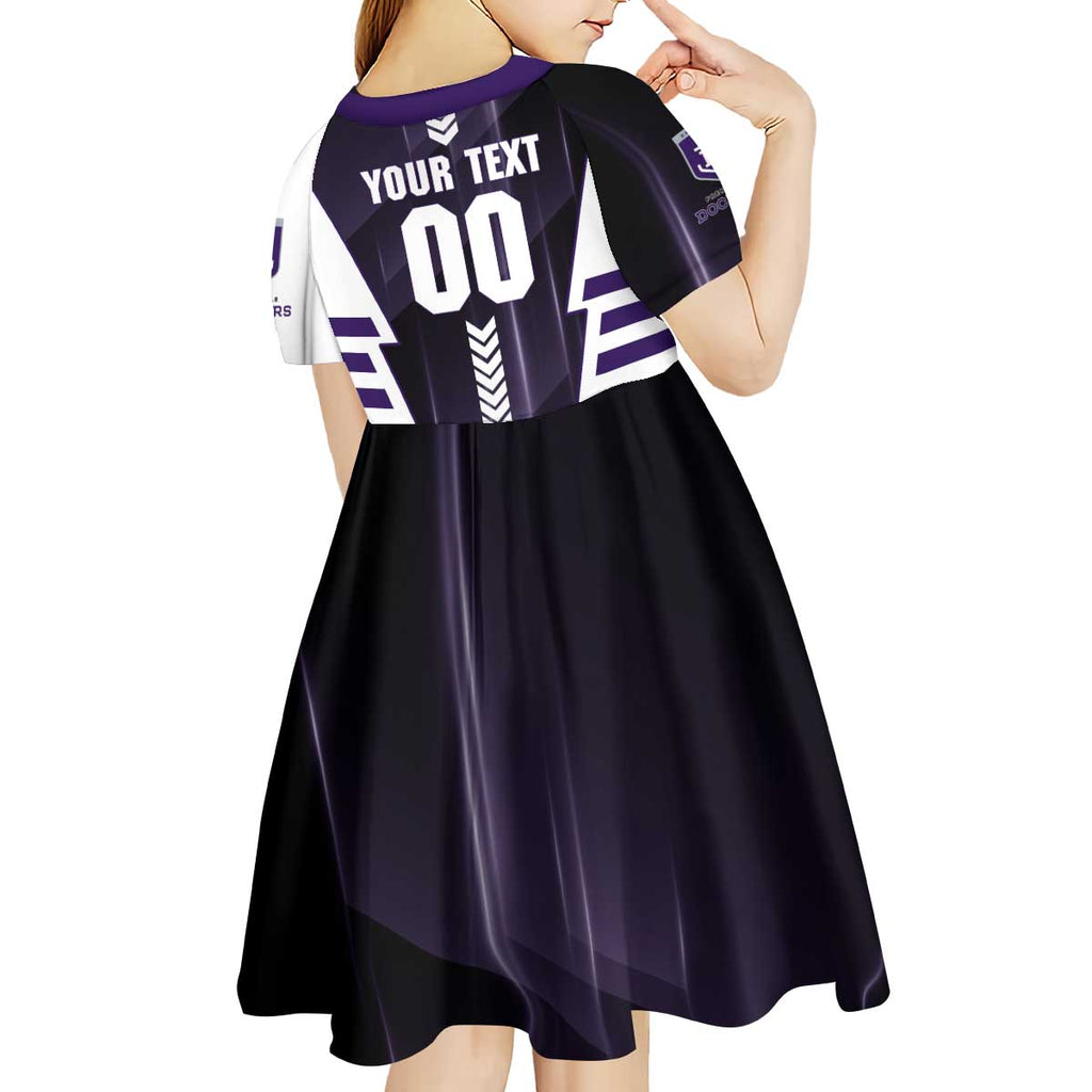 Personalized Fremantle Dockers Kid Short Sleeve Dress Modern Geometric Sports Graphic Style