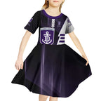 Personalized Fremantle Dockers Kid Short Sleeve Dress Modern Geometric Sports Graphic Style