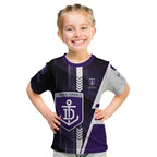 Personalized Fremantle Dockers Kid T Shirt Modern Geometric Sports Graphic Style