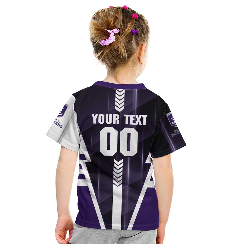 Personalized Fremantle Dockers Kid T Shirt Modern Geometric Sports Graphic Style