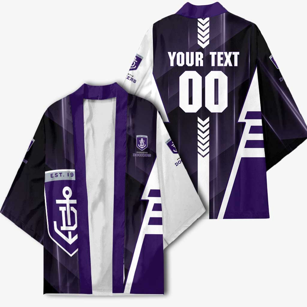 Personalized Fremantle Dockers Kimono Modern Geometric Sports Graphic Style