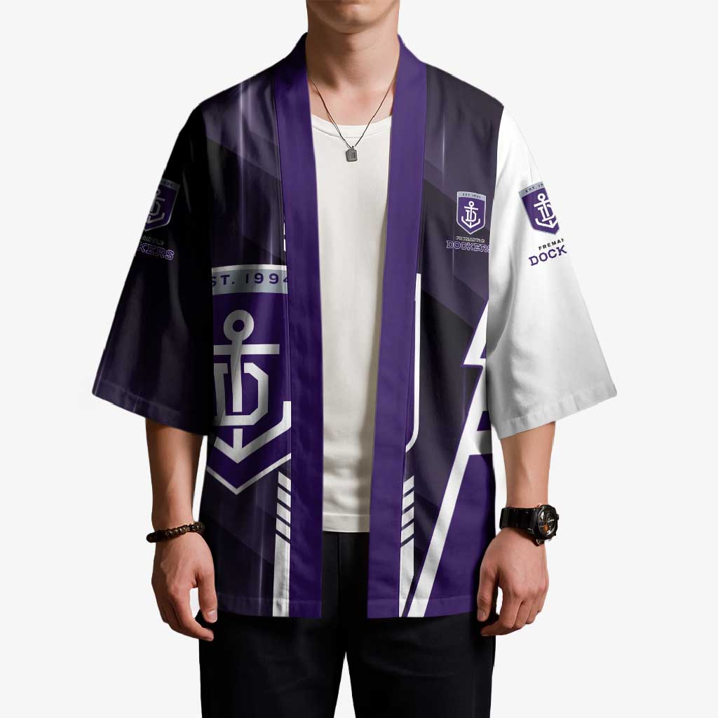 Personalized Fremantle Dockers Kimono Modern Geometric Sports Graphic Style